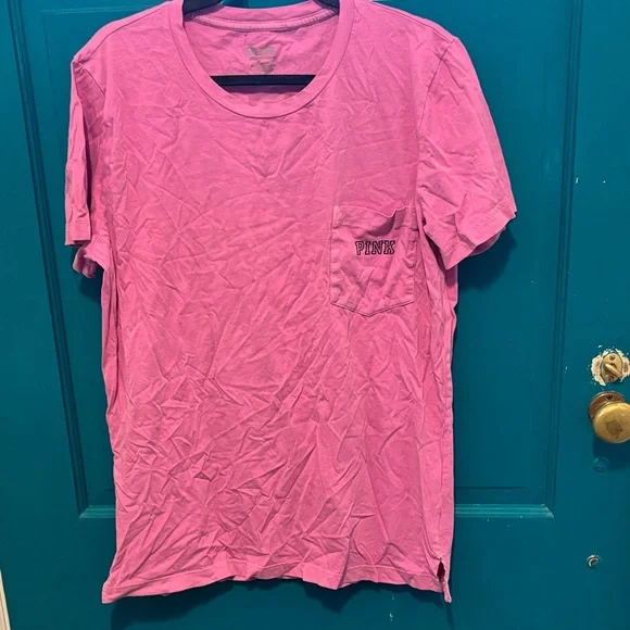 PINK Victoria's Secret Fuchsia Tee - Picture 2 of 7